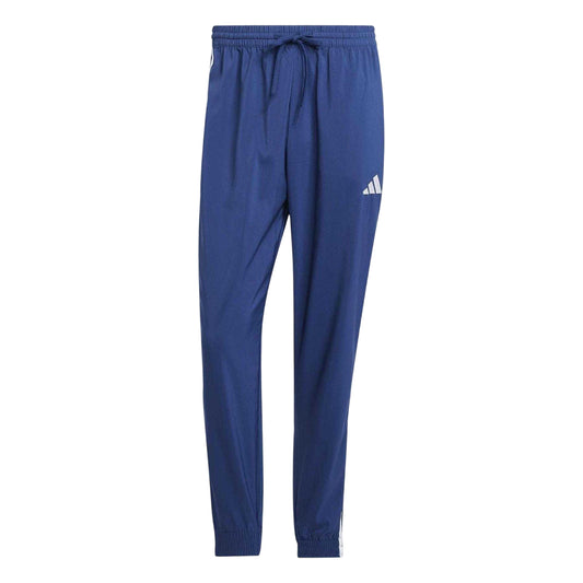 Dark Blue-White - Front - Adidas Mens 3S Tracksuit Bottoms