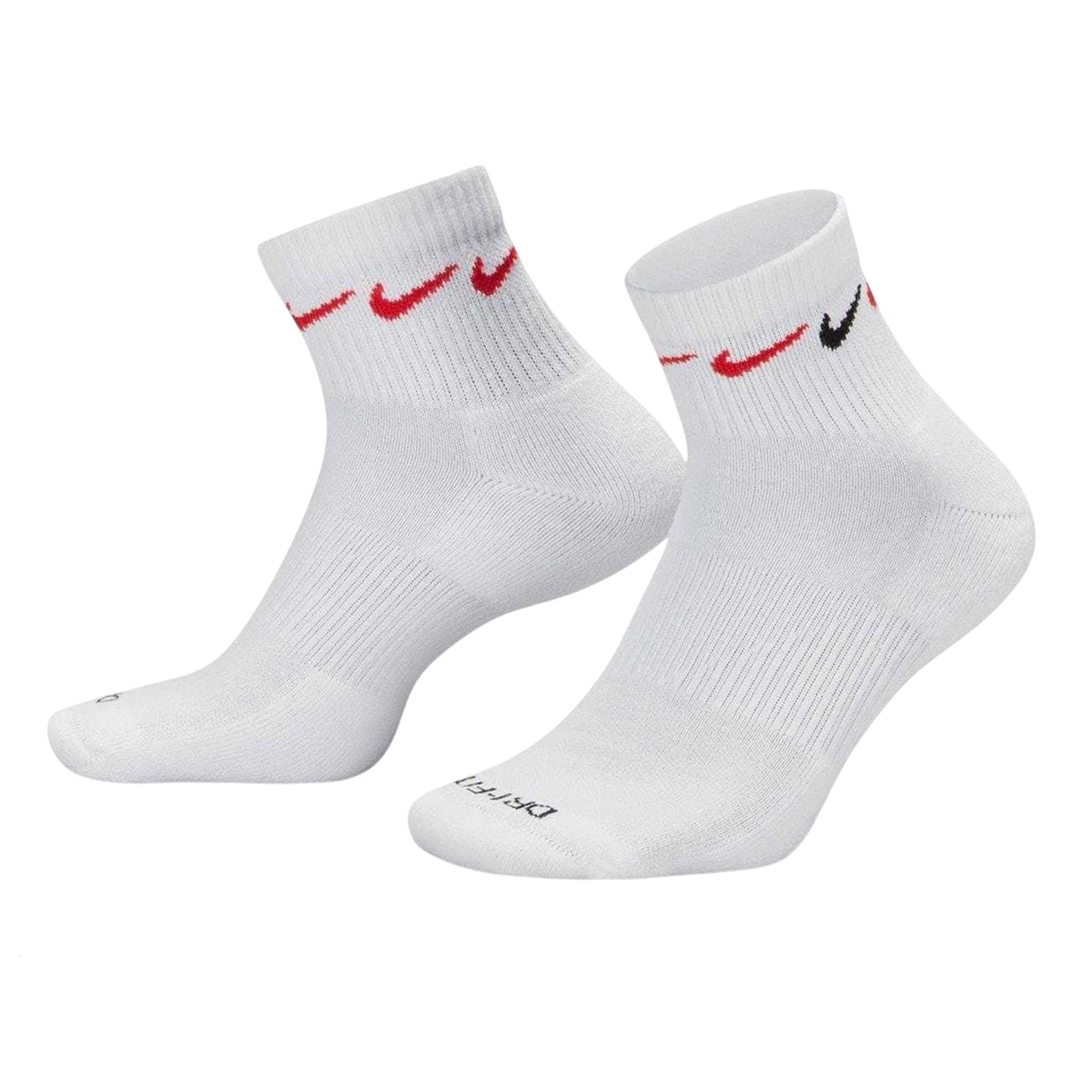 Multicoloured - Side - Nike Unisex Adult Everyday Plus Cushioned Ankle Socks