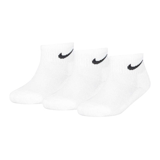 White - Front - Nike Childrens-Kids Ankle Socks (Pack of 3)