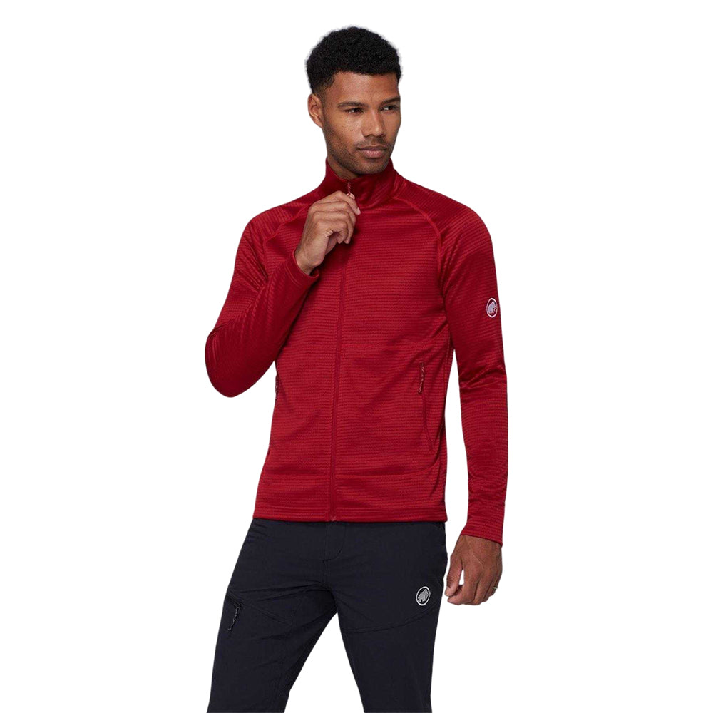 Red - Side - Mammut Mens Aconcagua Fleece Jacket