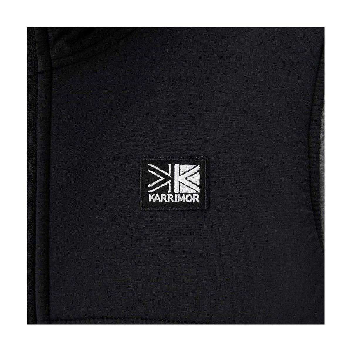 Charcoal Black - Side - Karrimor Childrens-Kids Basecamp Polyester Fleece Jacket