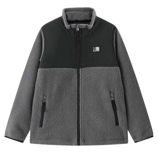 Charcoal Black - Front - Karrimor Childrens-Kids Basecamp Polyester Fleece Jacket