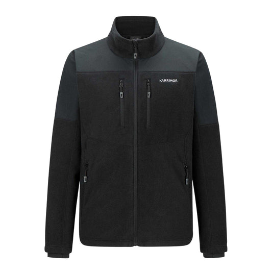 Black - Front - Karrimor Mens Fleece Windproof Fleece Jacket
