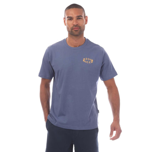 Blue - Front - Nicce Mens Tanetta Logo T-Shirt