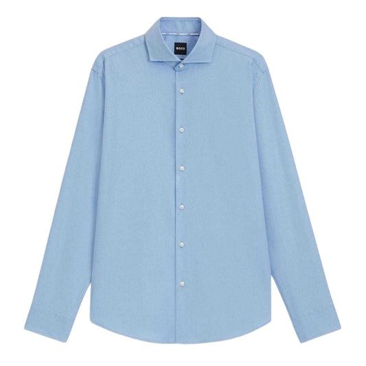 Light Blue - Front - Boss Mens Joe Spread Collar Regular Formal Shirt