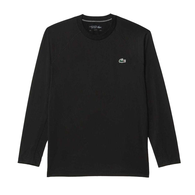 Black - Front - Lacoste Mens Stretch Slim Sport T-Shirt