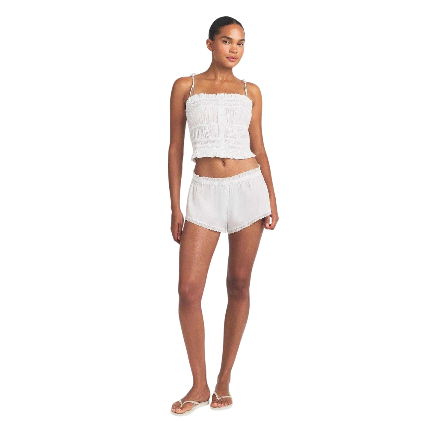 Snow - Lifestyle - Skims Womens-Ladies Woven Lace Trim Shorts