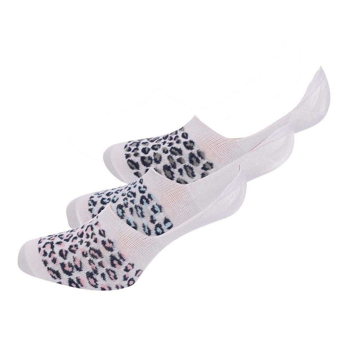 White - Back - Lee Womens-Ladies Liner Socks (Pack of 3)