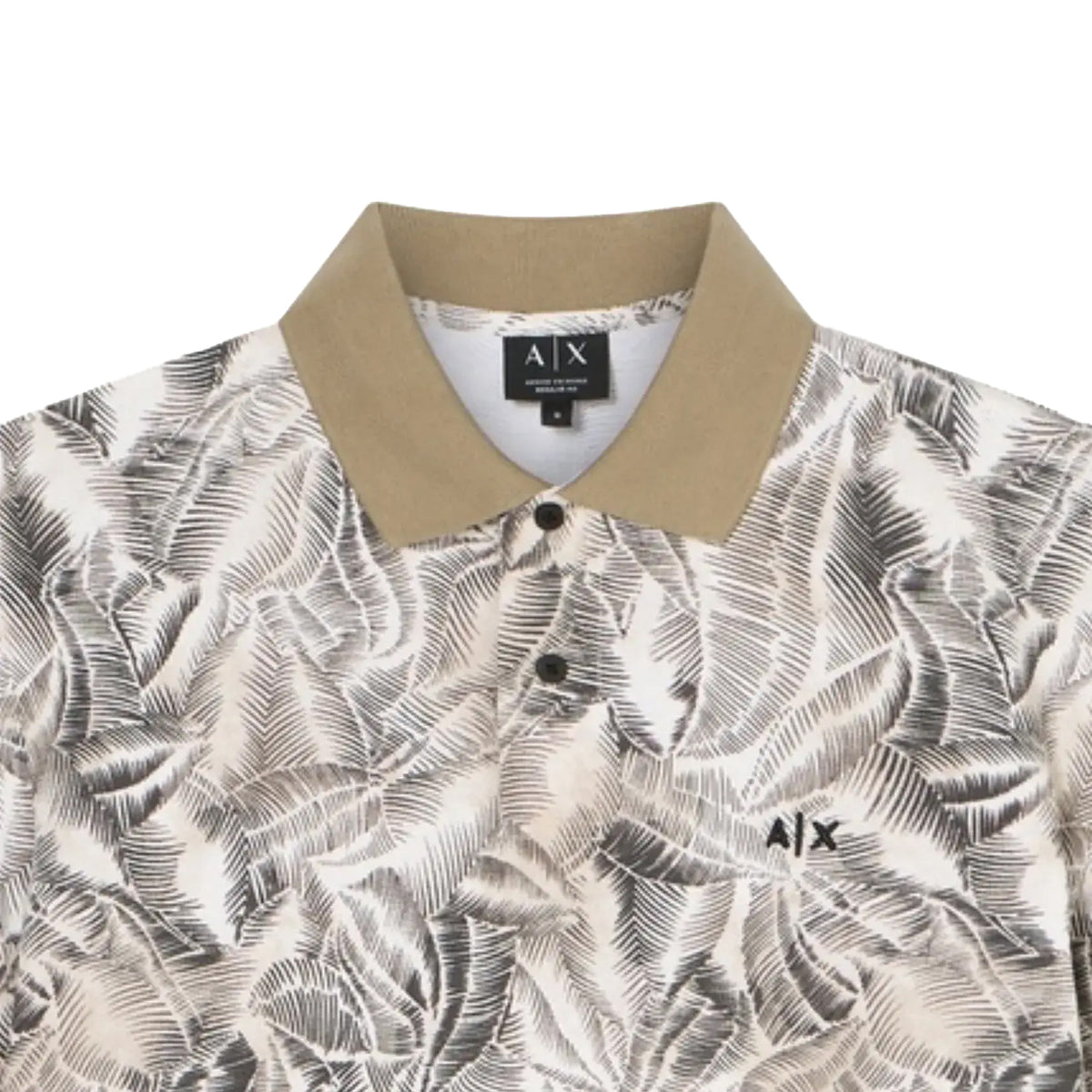 Beige - Side - Armani Exchange Mens Classic Polo Shirt