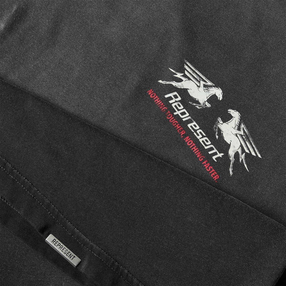 Black - Side - Represent Mens Oversized T-Shirt