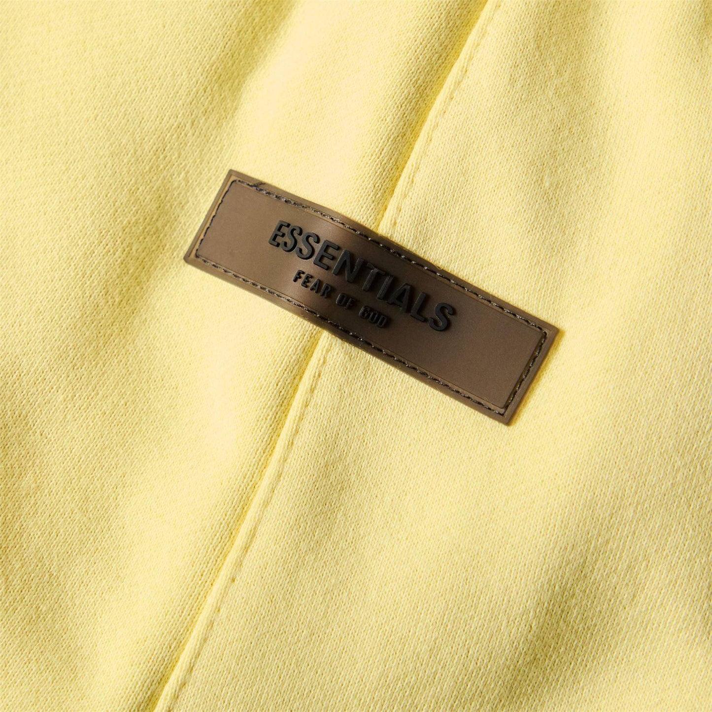 Canary Yellow - Side - Fear Of God Essentials Mens Fleece Sweat Shorts