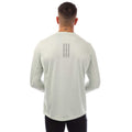 Green - Back - Adidas Mens Global Long-Sleeved Running T-Shirt