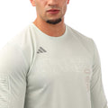 Green - Lifestyle - Adidas Mens Global Long-Sleeved Running T-Shirt