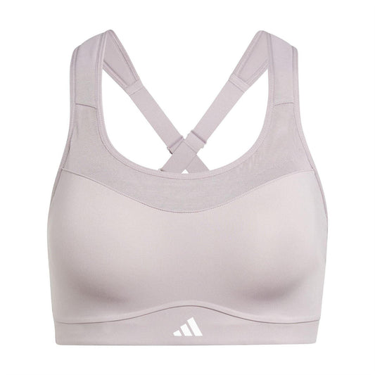 Preloved Fig - Front - Adidas Womens-Ladies Logo Spaghetti Strap Sports Bra