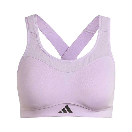 Pink - Front - Adidas Womens-Ladies Power High Impact Sports Bra