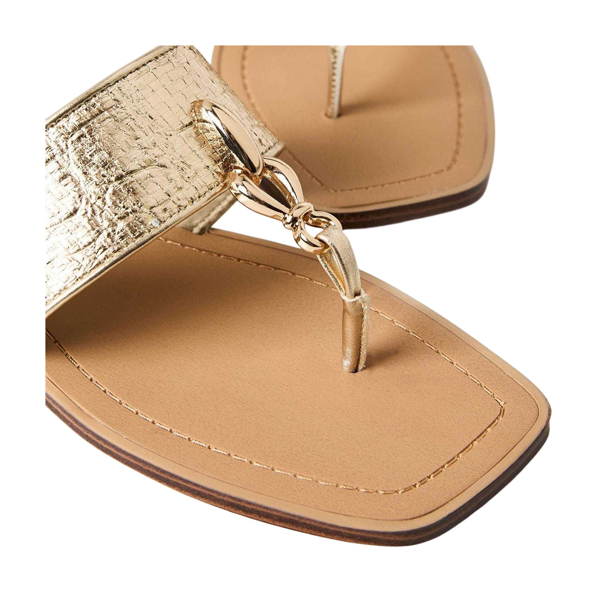 Gold - Lifestyle - Aldo Womens-Ladies Madaline Flat Sandals