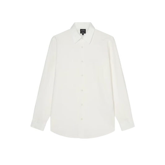 Off White - Front - Armani Exchange Mens Oxford Shirt
