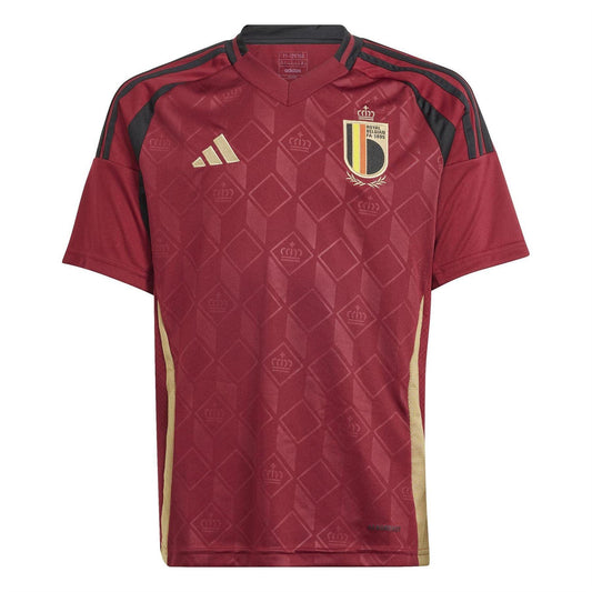 Red - Front - Adidas Childrens-Kids 2024 Belgium Home Shirt