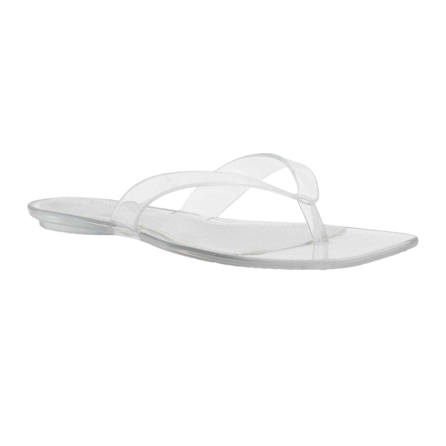 Clear - Lifestyle - Steve Madden Womens-Ladies Minimalist Jelly Flat Flip Flops