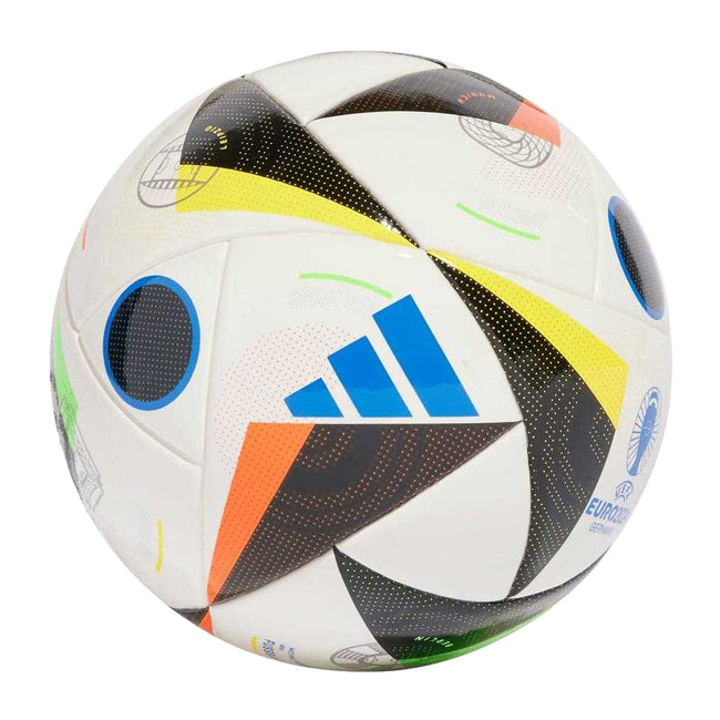 White-Blue-Yellow - Front - Adidas Euro 2024 Fussballliebe Mini Football