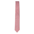 Pink - Front - Hugo Boss Plain Silk Tie