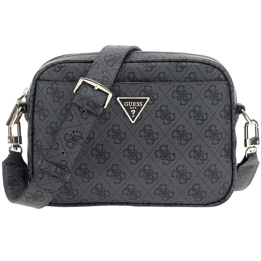 Coal - Front - Guess Meridian II Camera Bag