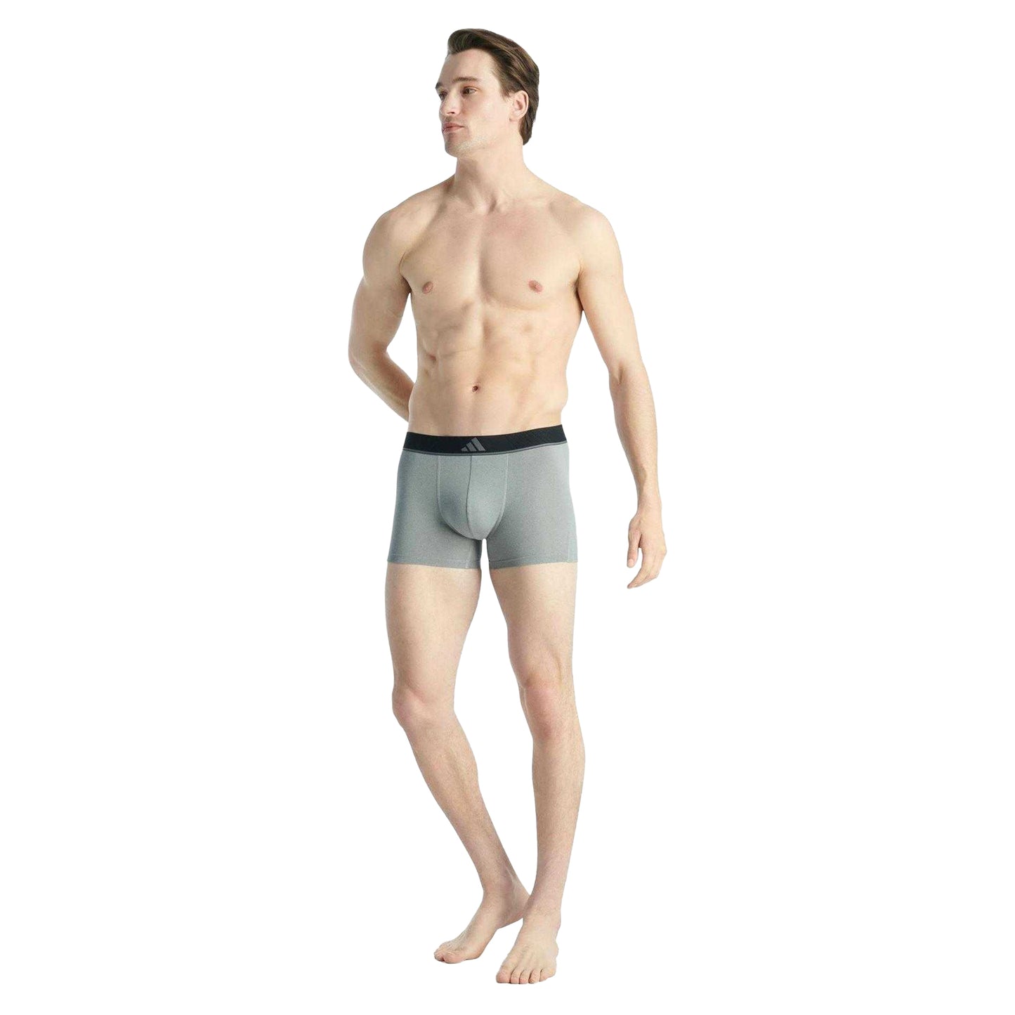 Multicoloured - Pack Shot - Adidas Mens Active Micro Flex Boxer Briefs (Pack of 3)