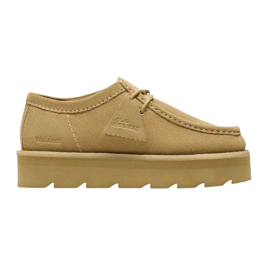 Maple Sugar - Front - Clarks Originals Womens-Ladies Meare Walla Suede Moc Toe Formal Shoes