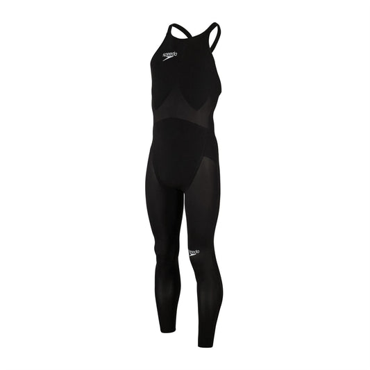 Black-Blue - Front - Speedo Womens-Ladies Open Water Elite 2 One Piece Swimsuit