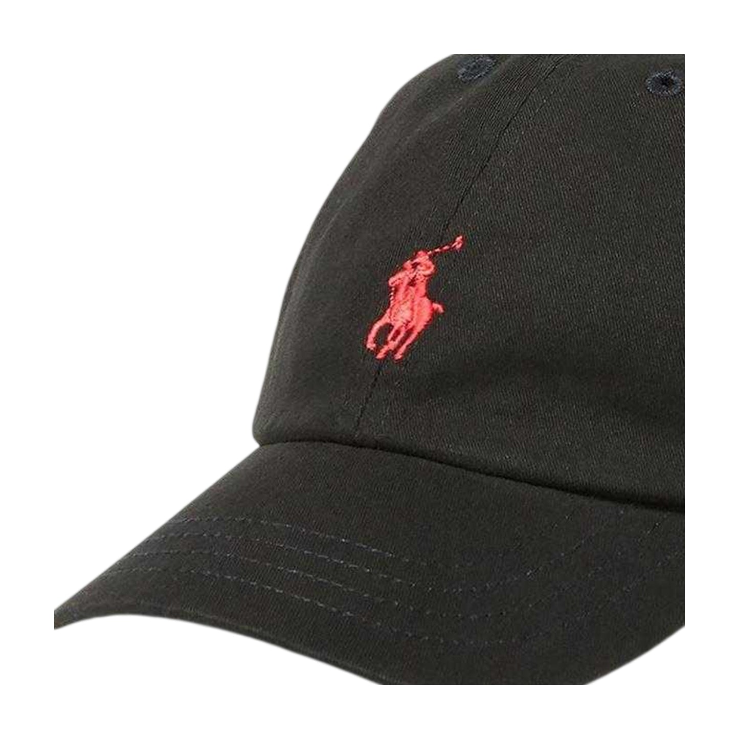Black - Side - Ralph Lauren Childrens-Kids Polo Embroidered Logo Baseball Cap