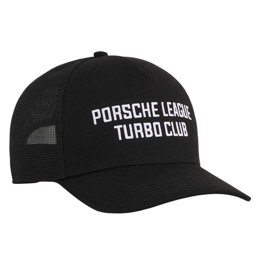 Black - Front - Puma Mens Porsche League Trucker Cap