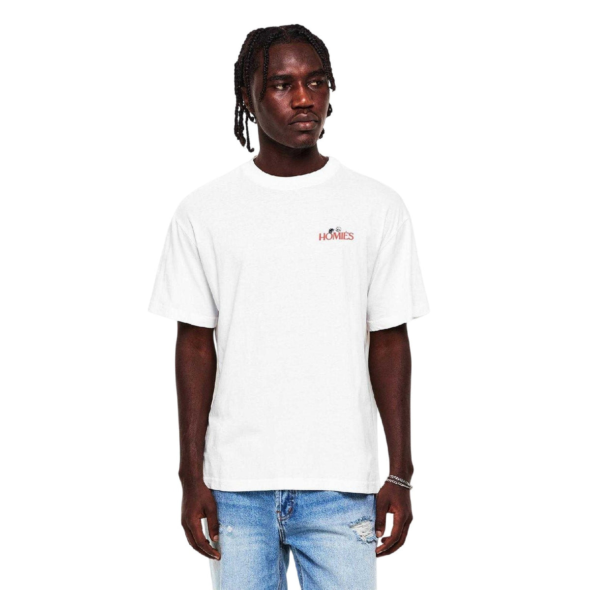 Vintage White - Lifestyle - Homies Marbella Mens Backgammon T-Shirt