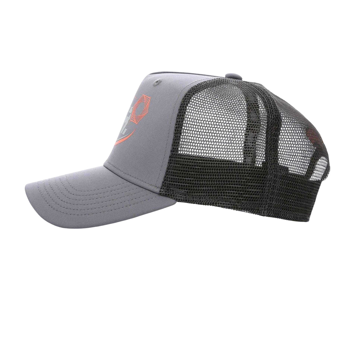 White-Grey - Side - Societe Noir Sport Trucker Cap