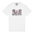White - Front - Weekend Offender Mens Keyte Graphic Print T-Shirt