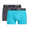 Grey-Blue - Front - Nike Mens Boxer Shorts (Pack of 2)