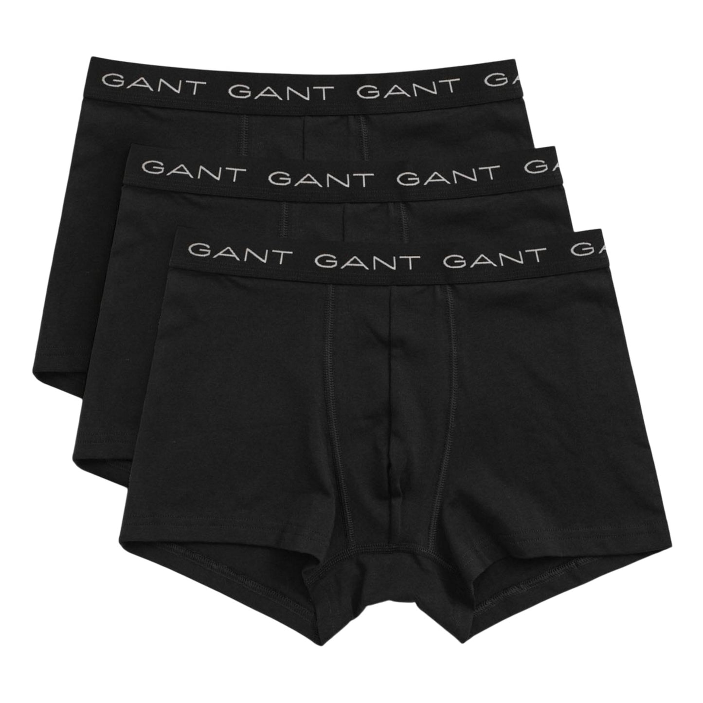 Black - Front - Gant Mens Boxer Shorts (Pack of 3)