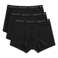 Black - Front - Gant Mens Boxer Shorts (Pack of 3)