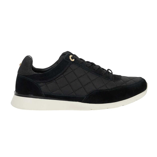 Black - Front - Dune London Womens-Ladies Everglow Suede Trainers