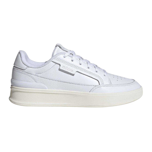 White-Silver - Front - Adidas Womens-Ladies Aspyre Perforated Leather Running Shoes