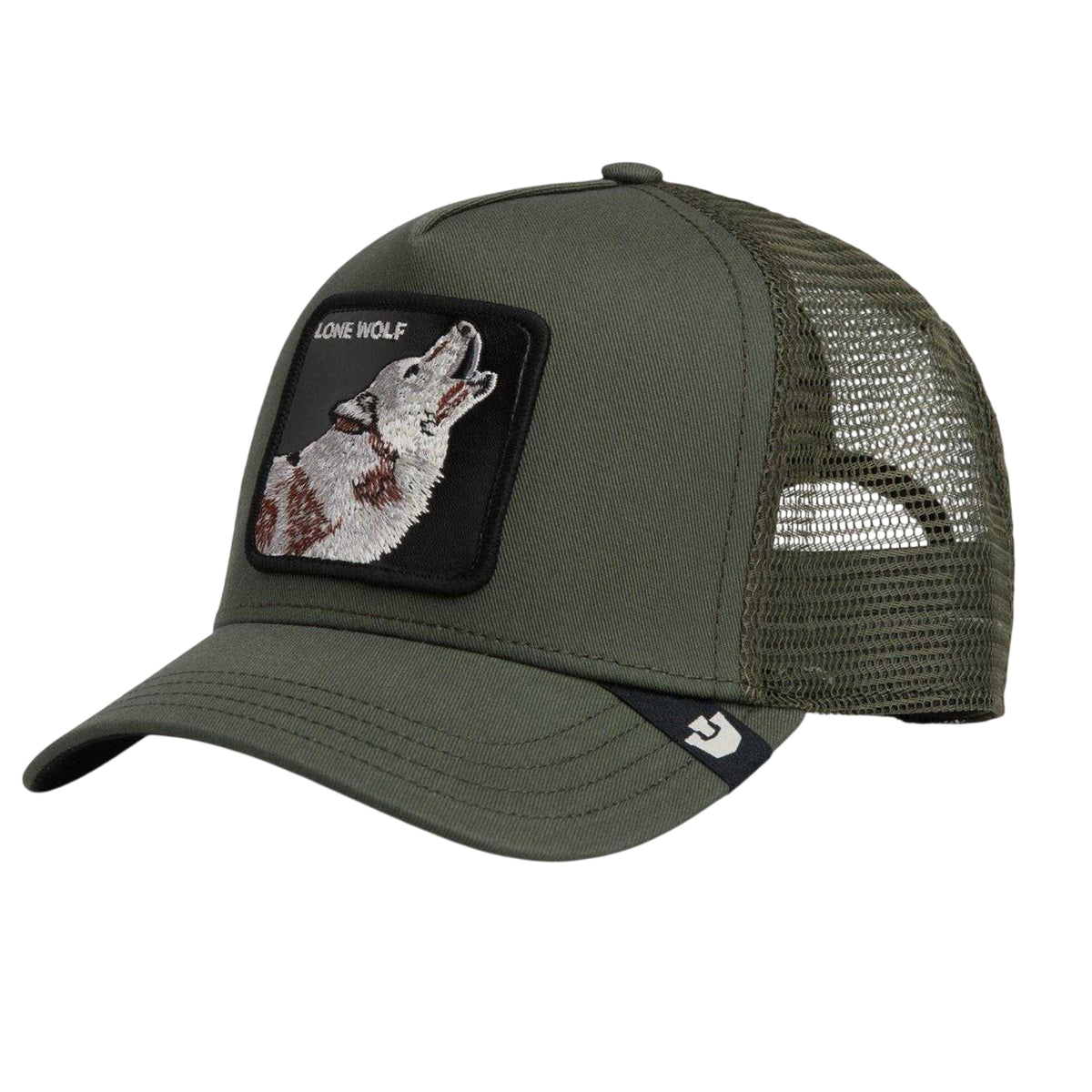 Grey - Side - Goorin Bros Lone Wolf Trucker Cap