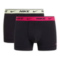 Black-Pink-Yellow - Front - Nike Mens Boxer Shorts (Pack of 2)
