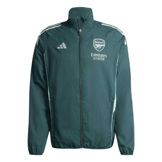 Green - Front - Adidas Mens Arsenal FC Side Pocket Track Jacket