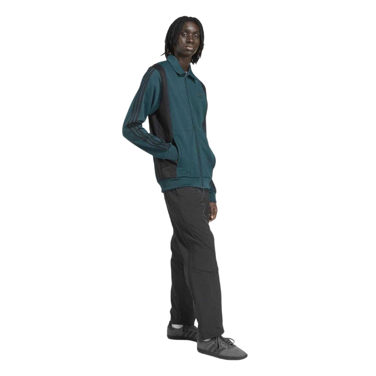 Aurora Green-Ivy - Lifestyle - Adidas Mens Adicolor Colour Block Recycled Polyester Regular Track Top