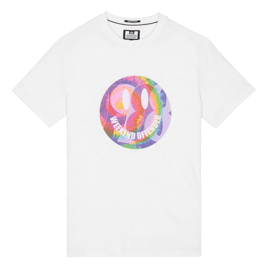 White - Front - Weekend Offender Mens Shoom Graphic T-Shirt