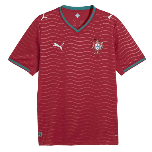 Red-Green - Front - Puma Mens Portugal FC Home Shirt