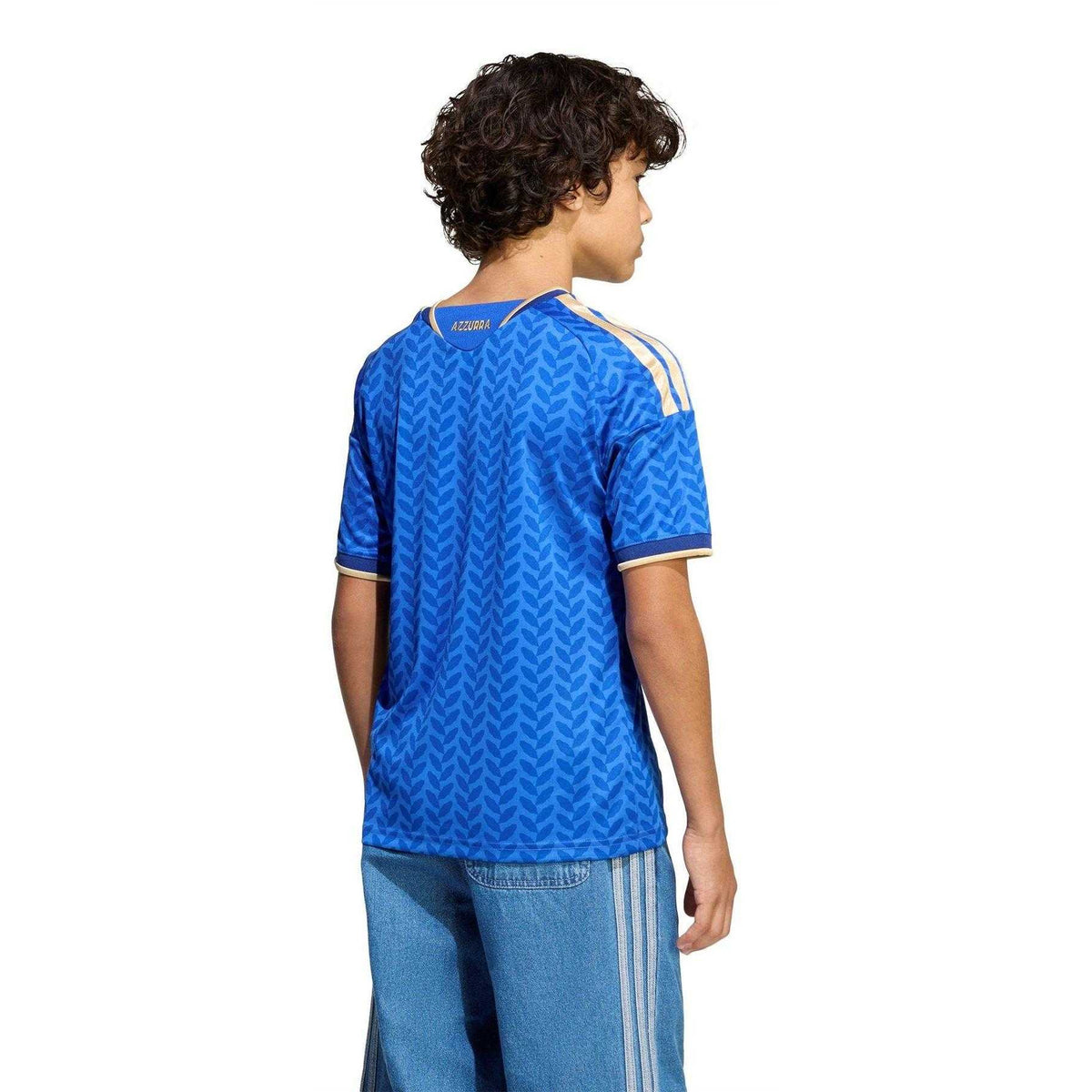 Blue-White - Lifestyle - Adidas Childrens-Kids World Cup 2026 Italian Home Shirt