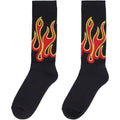 Black-Red - Side - Palm Angels Mens Flames Socks