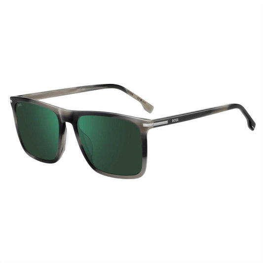 Grey - Front - Boss Mens Square Sunglasses