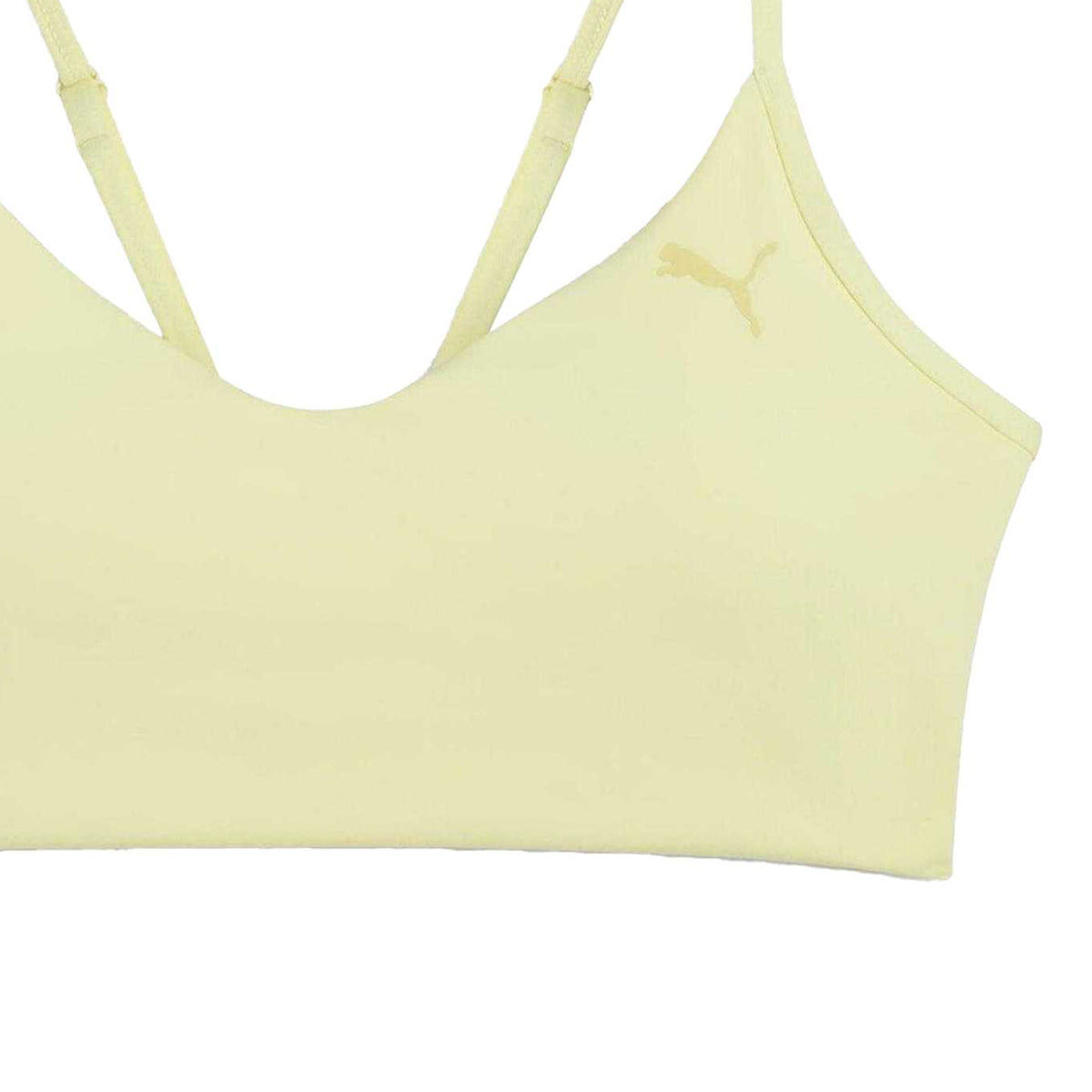Gold - Side - Puma Womens-Ladies Move Non-Wired Sports Bra