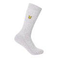 Grey-White-Black - Back - Lyle & Scott Mens Plain Socks (Pack of 3)
